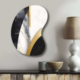 Marble Painting Shapes - Asymmetric Metal Wall Art