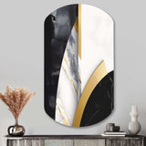 Marble Painting Shapes - Asymmetric Metal Wall Art