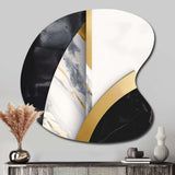 Marble Painting Shapes - Asymmetric Metal Wall Art