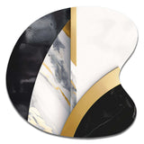 Marble Painting Shapes - Asymmetric Metal Wall Art