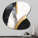 Marble Painting Shapes - Asymmetric Metal Wall Art