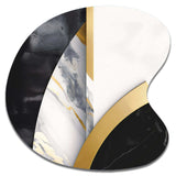 Marble Painting Shapes - Asymmetric Metal Wall Art