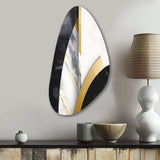 Marble Painting Shapes - Asymmetric Metal Wall Art