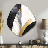 Marble Painting Shapes - Asymmetric Metal Wall Art