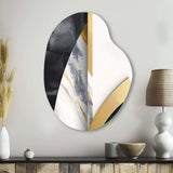 Marble Painting Shapes - Asymmetric Metal Wall Art