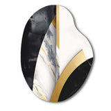 Marble Painting Shapes - Asymmetric Metal Wall Art