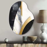 Marble Painting Shapes - Asymmetric Metal Wall Art