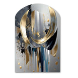 Abstract Shapes And Lines I - Asymmetric Metal Wall Art