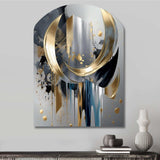 Abstract Shapes And Lines I - Asymmetric Metal Wall Art