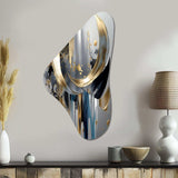 Abstract Shapes And Lines I - Asymmetric Metal Wall Art