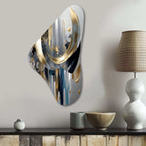 Abstract Shapes And Lines I - Asymmetric Metal Wall Art