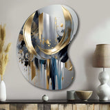 Abstract Shapes And Lines I - Asymmetric Metal Wall Art