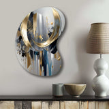 Abstract Shapes And Lines I - Asymmetric Metal Wall Art