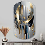 Abstract Shapes And Lines I - Asymmetric Metal Wall Art