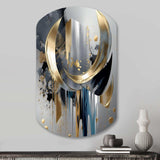 Abstract Shapes And Lines I - Asymmetric Metal Wall Art