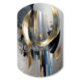 Abstract Shapes And Lines I - Asymmetric Metal Wall Art