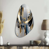 Abstract Shapes And Lines I - Asymmetric Metal Wall Art