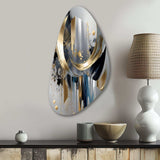 Abstract Shapes And Lines I - Asymmetric Metal Wall Art