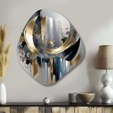 Abstract Shapes And Lines I - Asymmetric Metal Wall Art