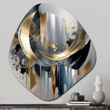 Abstract Shapes And Lines I - Asymmetric Metal Wall Art