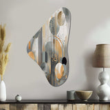 Abstract Shapes And Lines II - Asymmetric Metal Wall Art