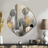 Abstract Shapes And Lines II - Asymmetric Metal Wall Art