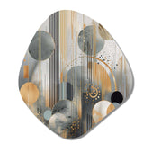 Abstract Shapes And Lines II - Asymmetric Metal Wall Art