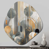 Abstract Shapes And Lines II - Asymmetric Metal Wall Art