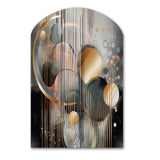 Abstract Shapes And Lines III - Asymmetric Metal Wall Art