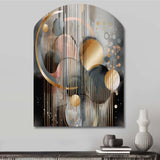 Abstract Shapes And Lines III - Asymmetric Metal Wall Art