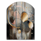 Abstract Shapes And Lines III - Asymmetric Metal Wall Art