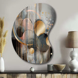 Abstract Shapes And Lines III - Asymmetric Metal Wall Art