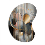 Abstract Shapes And Lines III - Asymmetric Metal Wall Art