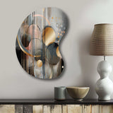 Abstract Shapes And Lines III - Asymmetric Metal Wall Art