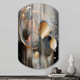 Abstract Shapes And Lines III - Asymmetric Metal Wall Art