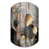 Abstract Shapes And Lines III - Asymmetric Metal Wall Art