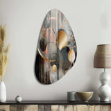 Abstract Shapes And Lines III - Asymmetric Metal Wall Art