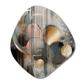 Abstract Shapes And Lines III - Asymmetric Metal Wall Art