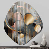 Abstract Shapes And Lines III - Asymmetric Metal Wall Art