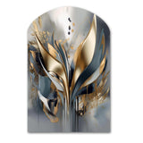 Abstract Shapes And Lines IV - Asymmetric Metal Wall Art Test