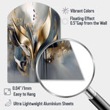Abstract Shapes And Lines IV - Asymmetric Metal Wall Art Test