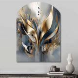 Abstract Shapes And Lines IV - Asymmetric Metal Wall Art