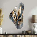 Abstract Shapes And Lines IV - Asymmetric Metal Wall Art Test