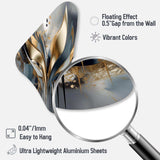 Abstract Shapes And Lines IV - Asymmetric Metal Wall Art Test