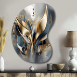 Abstract Shapes And Lines IV - Asymmetric Metal Wall Art Test