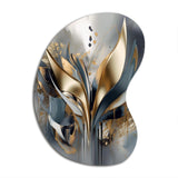 Abstract Shapes And Lines IV - Asymmetric Metal Wall Art Test