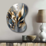 Abstract Shapes And Lines IV - Asymmetric Metal Wall Art Test