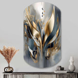 Abstract Shapes And Lines IV - Asymmetric Metal Wall Art Test