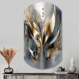 Abstract Shapes And Lines IV - Asymmetric Metal Wall Art