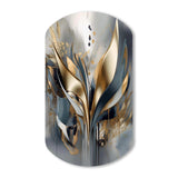 Abstract Shapes And Lines IV - Asymmetric Metal Wall Art Test